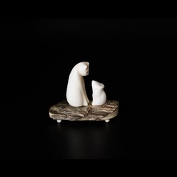 скульптура "кошка и мышь"