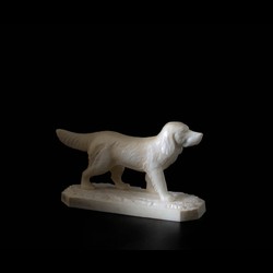 скульптура "пёс на охоте"